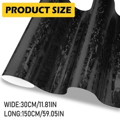 Gloss Forged CarbonFiber CF Black Silver Gold Red Vinyl Car Wrap Sticker Decal E