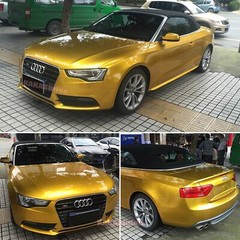 Full Auto Wrap Gold Magic Pearl Gloss Satin Mirror Chrome Metal Vinyl Sticker US