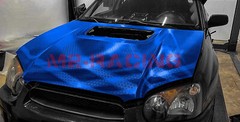 PET Honeycomb Carbon Fiber Satin Royal Blue Hex Vehicle Vinyl Wrap Decal Sheet
