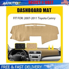 Fit 07-11 Toyota Camry Dash Mat Beige Dashboard Cover Non-Slip Interior Pad 1-5X