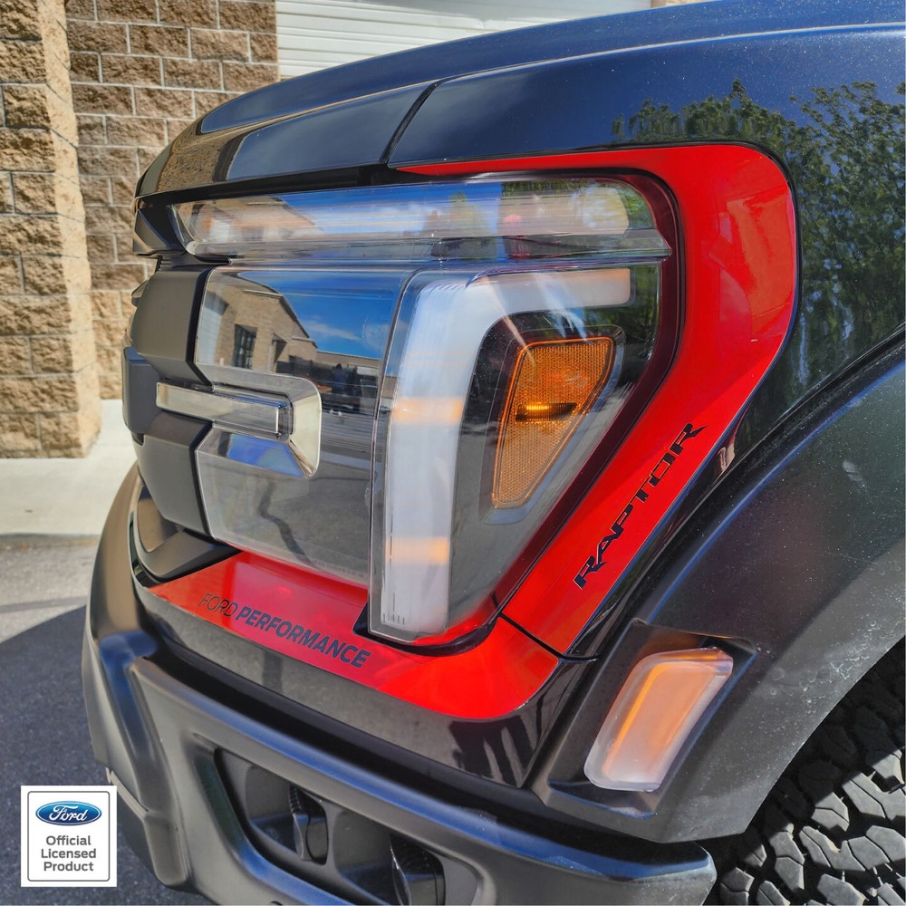 2024 Ford Raptor F-150 Headlight Accent Vinyl Decals FP/Raptor F150