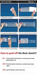 2pcs White M Performance Side Body Sticker Decal BMW13457 M2M3M4M5 X1X3X4X5X6X7