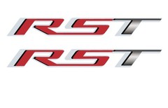 2019 20 21 22 Chevy Silverado RST Truck Bed Side Decal Stickers Set Pair Red RS