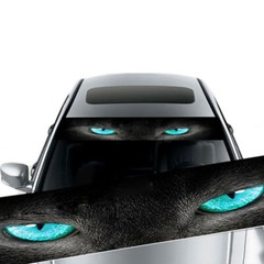 Car Decal Front Rear Windshield Sunshade Window Sticker 3D Blue Eye Waterproof