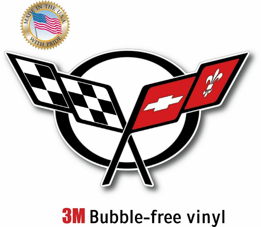 CHEVY VETTE DECAL 3M STICKER MADE IN USA WINDOW CAR BIKE LAPTOP