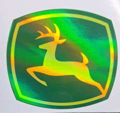 John Deere Holographic Vinyl Decal Car Truck John Deere Farming Equipment Decal