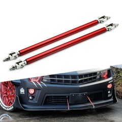 2/4x Universal Adjustable Front Bumper Lips Splitter Strut Rod Tie Support Bar A