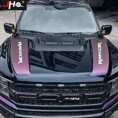 8PCS Purple Carbon Fiber Look Graphic Decals For 22-26 Ford F-150 Raptor Vinyl