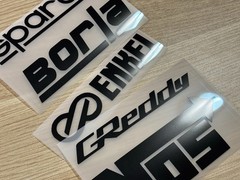 9 Car Automotive Sponsor Decals Pack JDM Drift Racing Sport Logos Aftermarket
