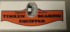 Timken Tapered Roller Bearing Vintage Style Decal 2″ Wisconsin, Gravely set 2