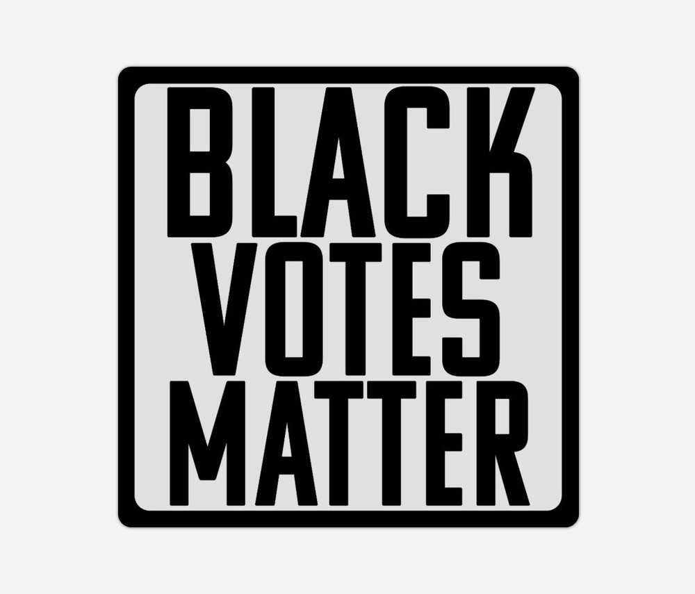 10-Pack BLACK VOTES MATTER Stickers – 2″x2″ Bumper Decals Water-Resistant