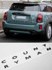 3d ABS Black Car Letters Countryman Trunk Emblem Badge Decal For Mini Cooper