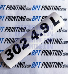 2x 302 4.9L Vinyl Decal Exterior Matte Black