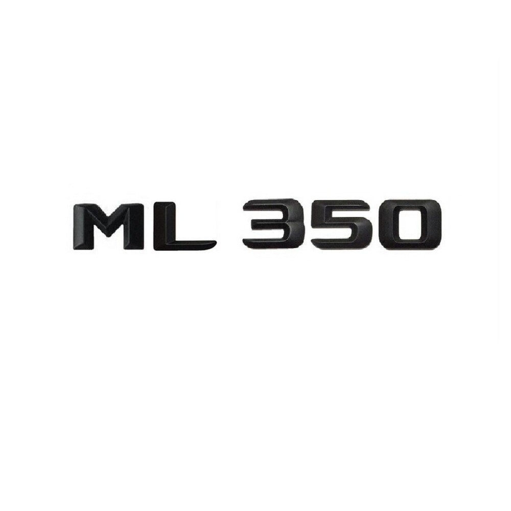 Matt Black 3D Letters Emblems Emblem Sticker for Mercedes Benz W166 W164 ML350