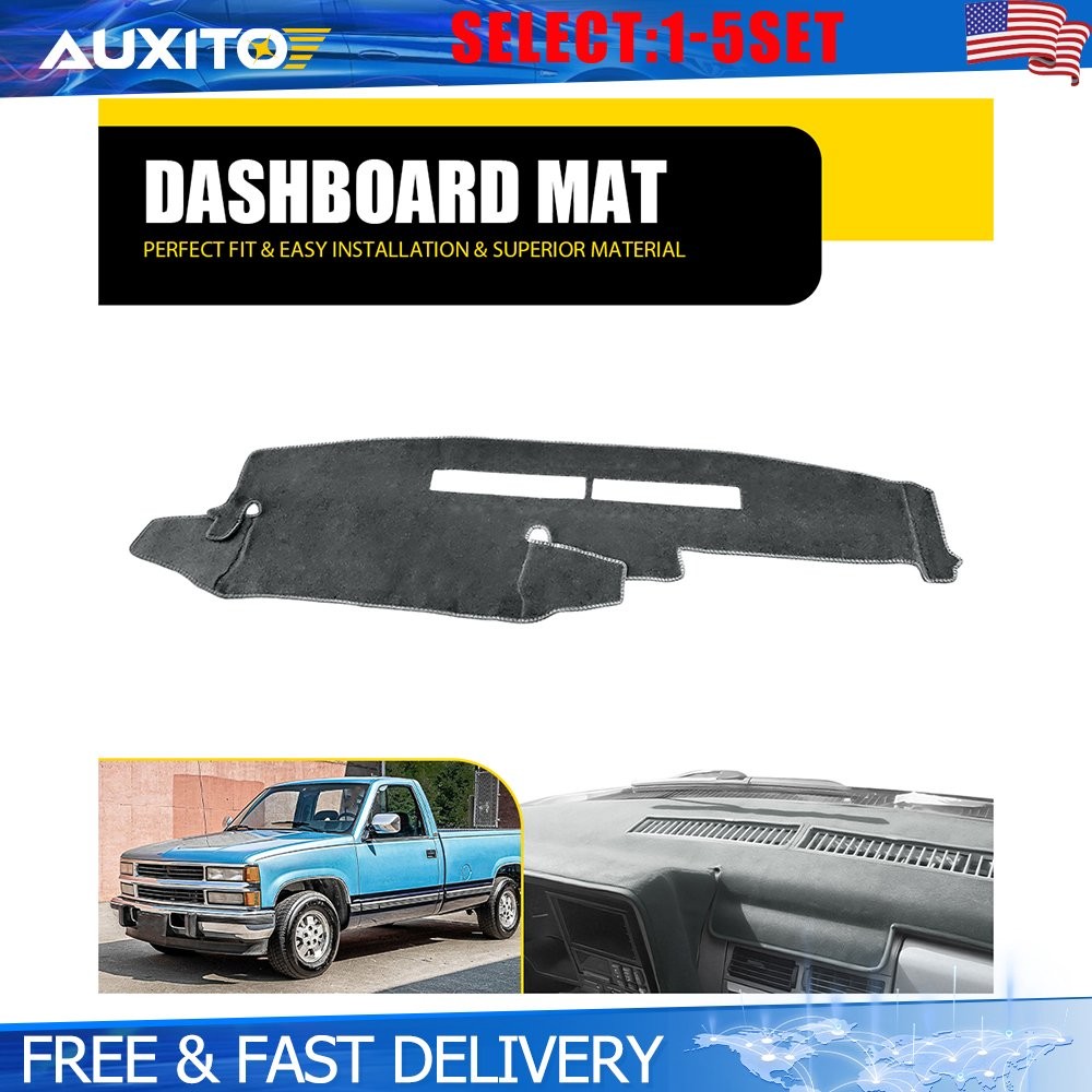 Gray Dashboard Cover Dash Mat For 1988-94 Chevy Silverado C1500 C2500 C3500 1-5X