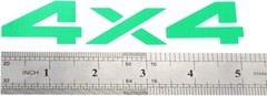 2x 6.5 Inch 4×4 Decals Stickers for Auto, Wall, Laptop, Phone, Truck, Car Green