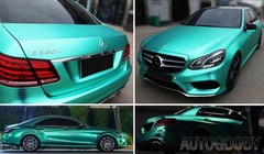 48″ x 60″ Satin Matte Chrome Metallic Teal Green Vinyl Film Wrap Bubble Free