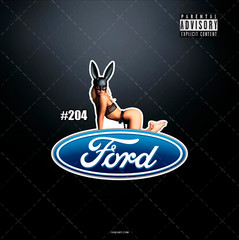 Tool Box Ford HOT beautiful bunny Pinup girl Garage decal sticker 5 Inches