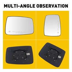 1/2Set Exterior Mirror Heated Power Glass Passenger Side For Dodge Ram 1500 3500