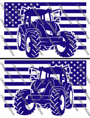 American Farmer,Heart Of Our Nation,Dairy Farm,Farming,Tractor,Flag,Vinyl Decal