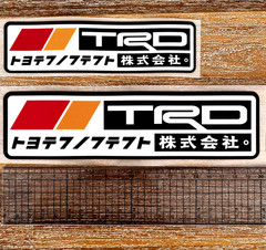Toyota TRD Japanese Rectangle Reflective Decals