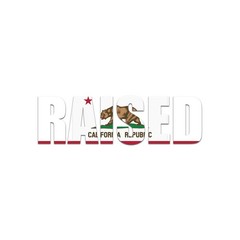 California Raised Flag Sticker Decal