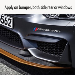 2 Reflective PERFORMANCE car auto sticker decal stickers BMW 3 5 X1 X3 X5 X6 X4