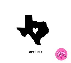 Texas Decal Vinyl Car Motorcycle Laptop Option 1 2 3