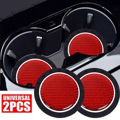 ?2Pcs Car Cup Mats Soft Rubber Non-Slip Car Insert Coaster Car Accessories?