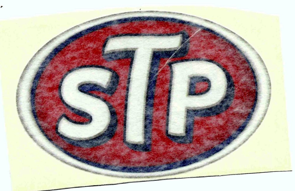 STP Race Car Sticker For 1955 Chevy BADMAN Car Self Adhesive 5″ X 3 1/2″ NOS