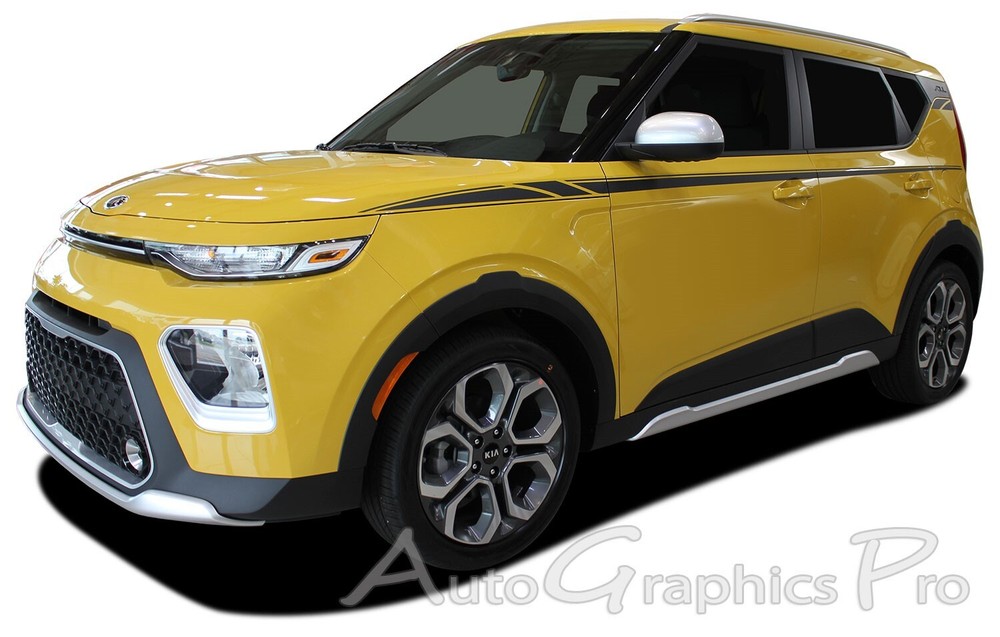 FOR 2020-2025 Kia Soul Decals OVERSOUL Side Body Vinyl Graphics Accent Stripes