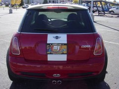 10″ Plain racing rally stripe stripes decals decal fit Mini Cooper Countryman S