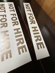 PRIVATE CARRIER Decal Pair – DOT Vinyl Sticker – Truck Trailer Semi Custom