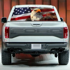 USA American Flag Graphic Decal Sticker For Car Pickup Rear Window Windshield