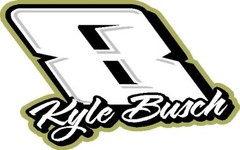 8 Kyle Busch 2024 Nascar vinyl window decal racing sticker