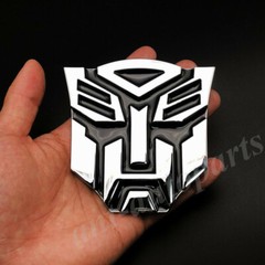 Auto 3D Metal Chrome Transformers Autobot Deception Decal Sticker Badges Emblem