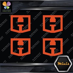 Compatible Hart Tools H Logo Only Pack of 4 MINI SIZE Decals Stickers Vinyl