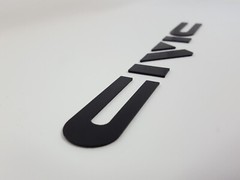 1988-1991 Honda EF Civic BLACK Raised Letters Kit hatch emblem badge SI 89 1990