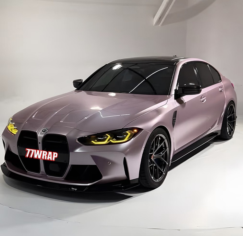 PET Air Free Gloss Metallic Pearl Car SUV Truck Vinyl Wrap Hood Sticker Berry US
