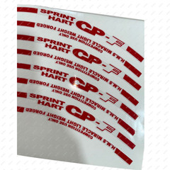 TOP MATERIAL RED SPRINT HART CP-F HIGH QUALITY REPLACEMENT DECAL STICKER SET