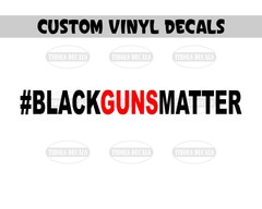 One #BLACK GUNS MATTER Decal AR15 AK Hand Gun 2A Sticker #BlackGunsMatter Glock