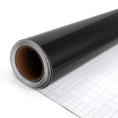 Waterproof Black Vinyl Car Wrap Sheet Roll Film Sticker Decal Paper Bubble Free