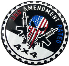 1pc 2nd Amendment Rated Sticker Decal Emblem 4×4 Badge Auto Fender 6cm 2.36″