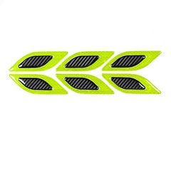 6Pcs Cool Red/Blue/White/Yellow/Green PVC 9cm x 3.5cm Car Reflective Stickers