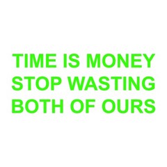 Time Is Money Sticker Decal – Select Color And Size