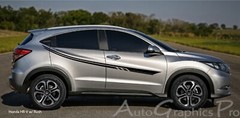 RUSH Vinyl Graphics Side Door Body Line Accent Stripe Decal for Honda HR-V