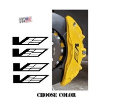 CTS-V ESCALADE-V EMBLEM VINYL caliper decal set BLACKWING ats for cadillac
