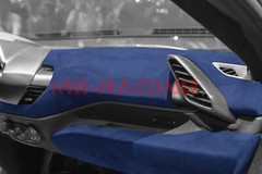 Velvet Stretchable Royal Blue Suede Textured Car Vinyl Wrap Sticker Decal Sheet
