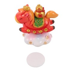 2 Count Zodiac Ornaments Horse Statue Decoration Cute Figurines