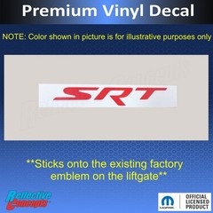 SRT Badge Overlay Decal Sticker – 2014-2021 Jeep Grand Cherokee SRT